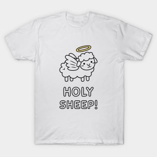 Funny Holy Sheep With Wings and Halo T-Shirt